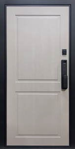 Стальная дверь с панелями МДФ, скрытыми петлями и электронным замком Стальная дверь с панелями МДФ, скрытыми петлями и электронным замком
