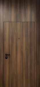 Стальная дверь со скрытыми петлями, фальш-вставкой и отделкой МДФ со шпоном Стальная дверь со скрытыми петлями, фальш-вставкой и отделкой МДФ со шпоном